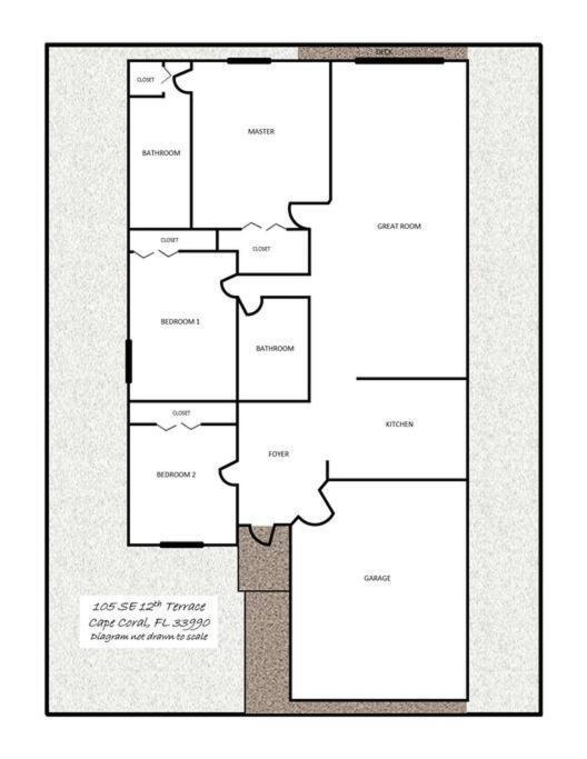 Debbie'S 3-Bedroom Apartment In A Duplex Cape Coral Kültér fotó